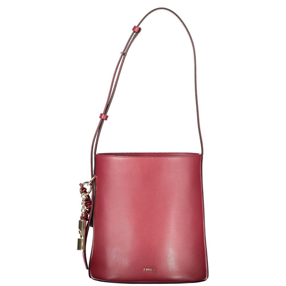 Furla Red Leather Women's Bucket Bag