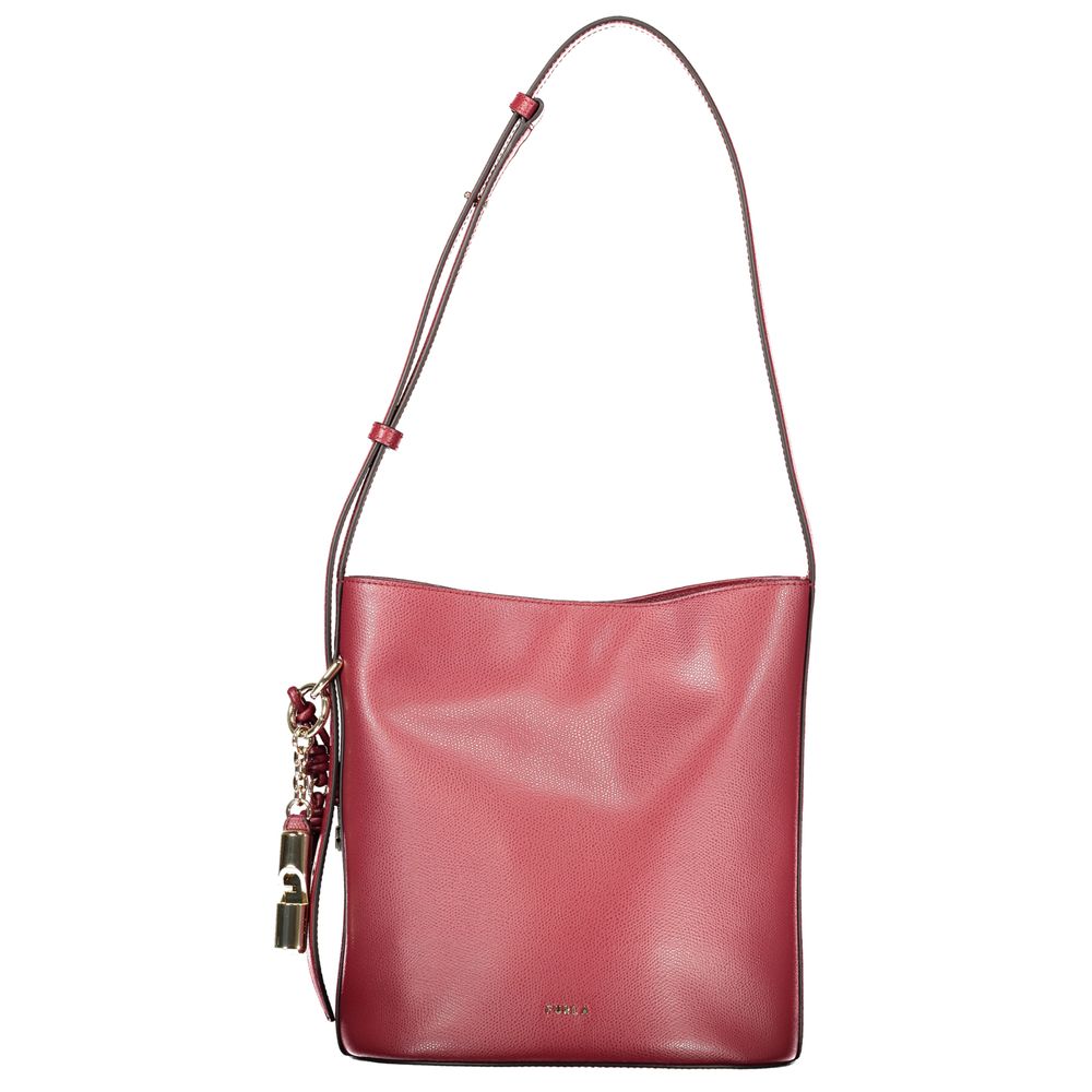 Furla Red Leather Women's Bucket Bag