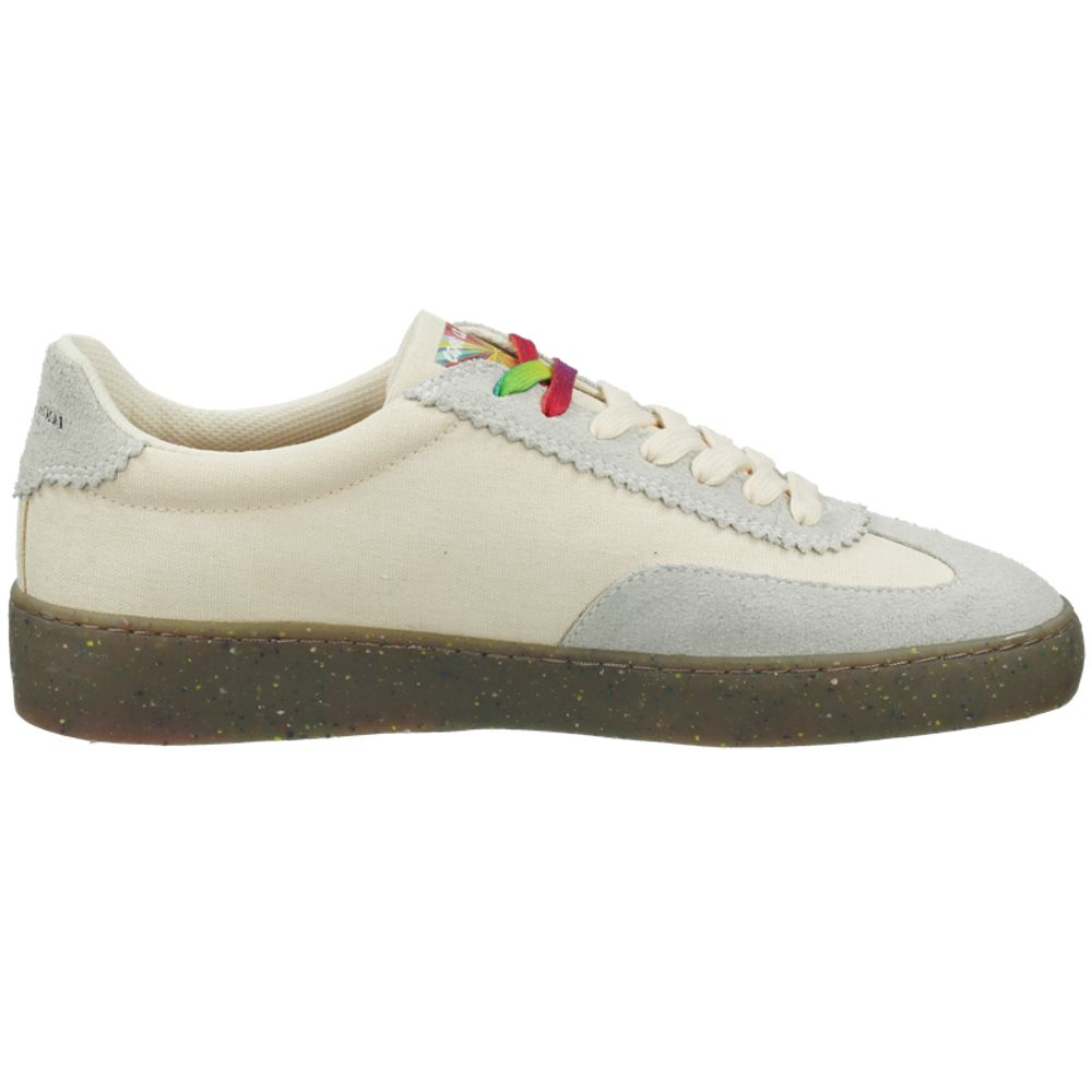 Scotch & Soda witte linnen lage sneakers