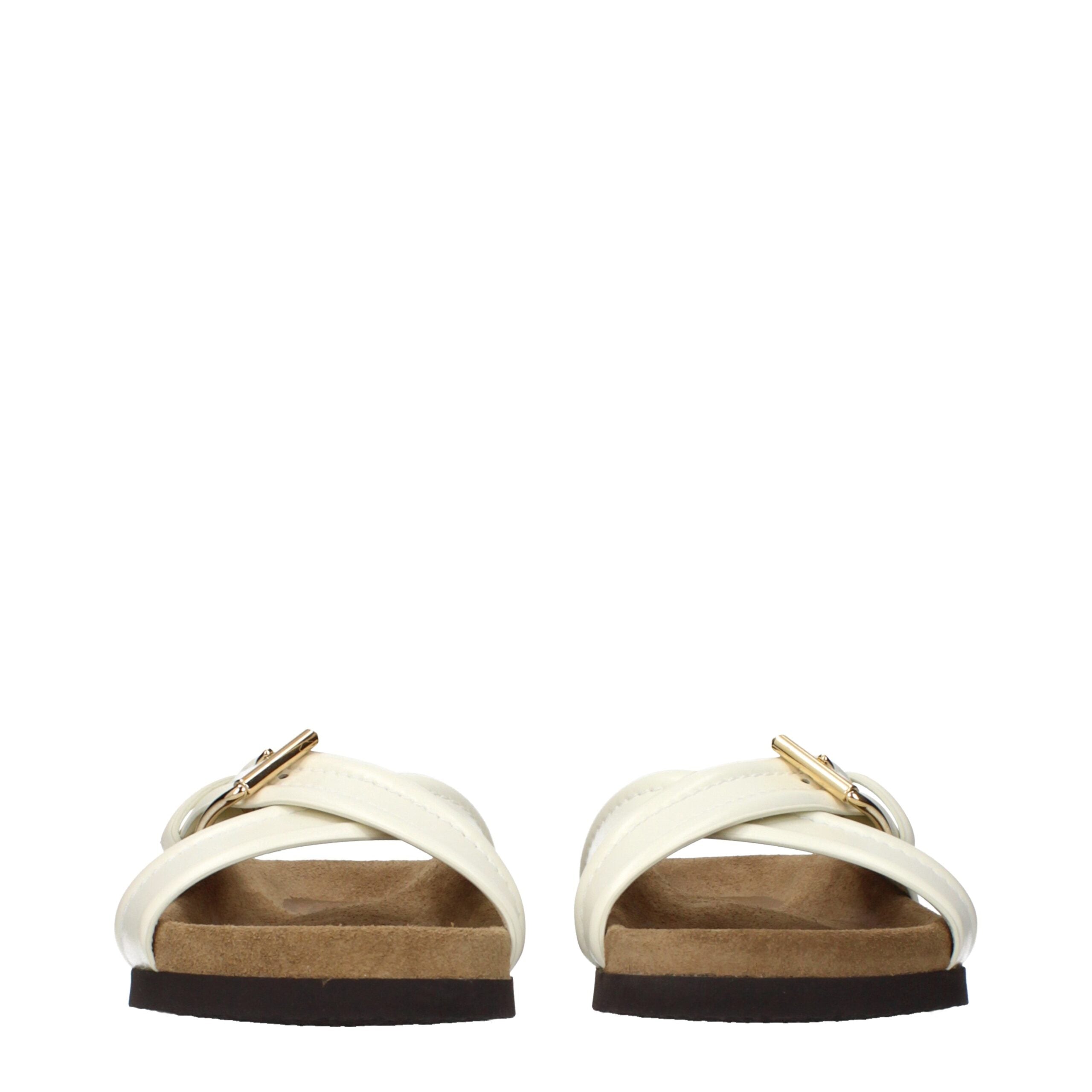 Valentino Garavani Beige Leren Pantoffels