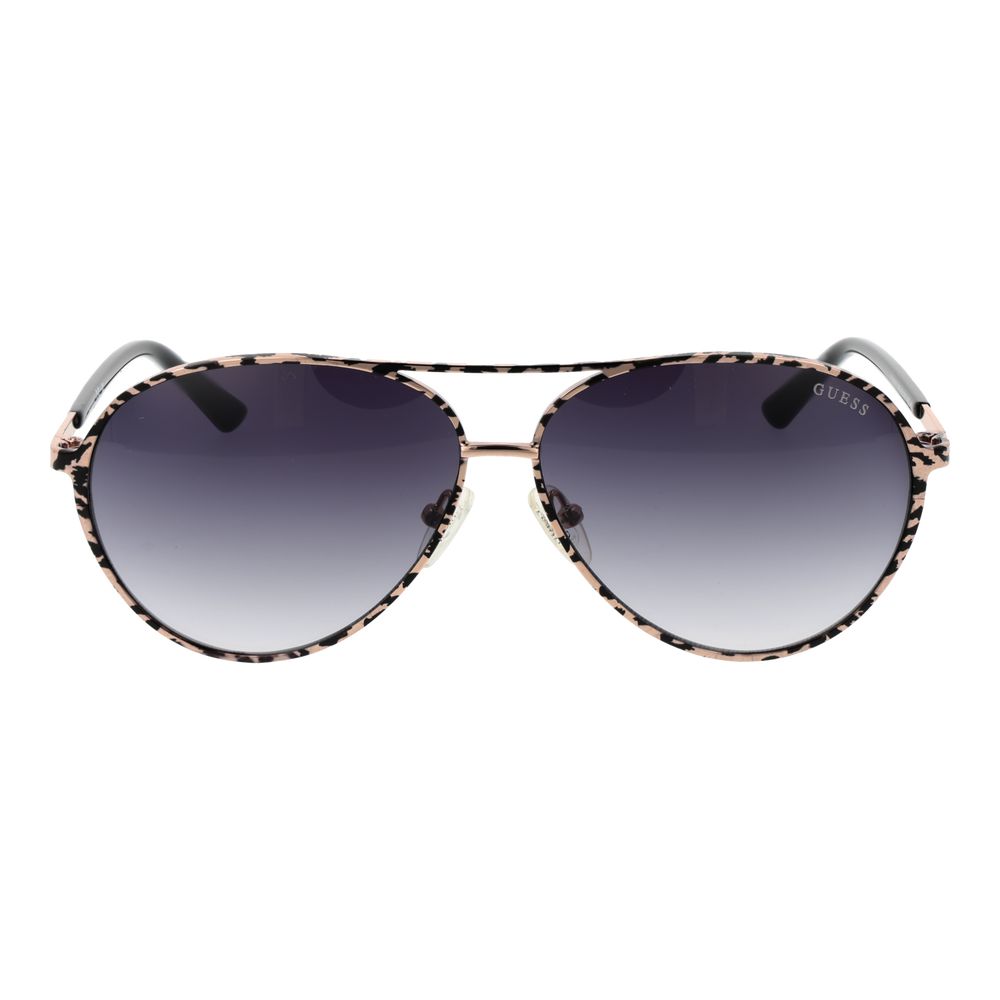 Guess Zwarte metalen zonnebril