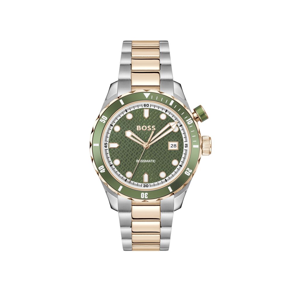 Hugo Boss Gray Stainless Steel Dress Watch