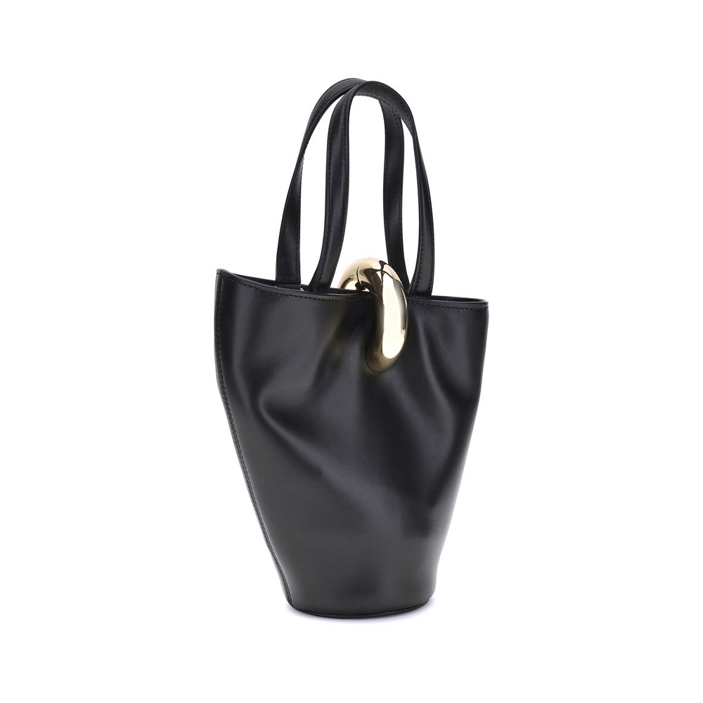 Jacquemus Black Calf Leather Bos Taurus Bucket Bag