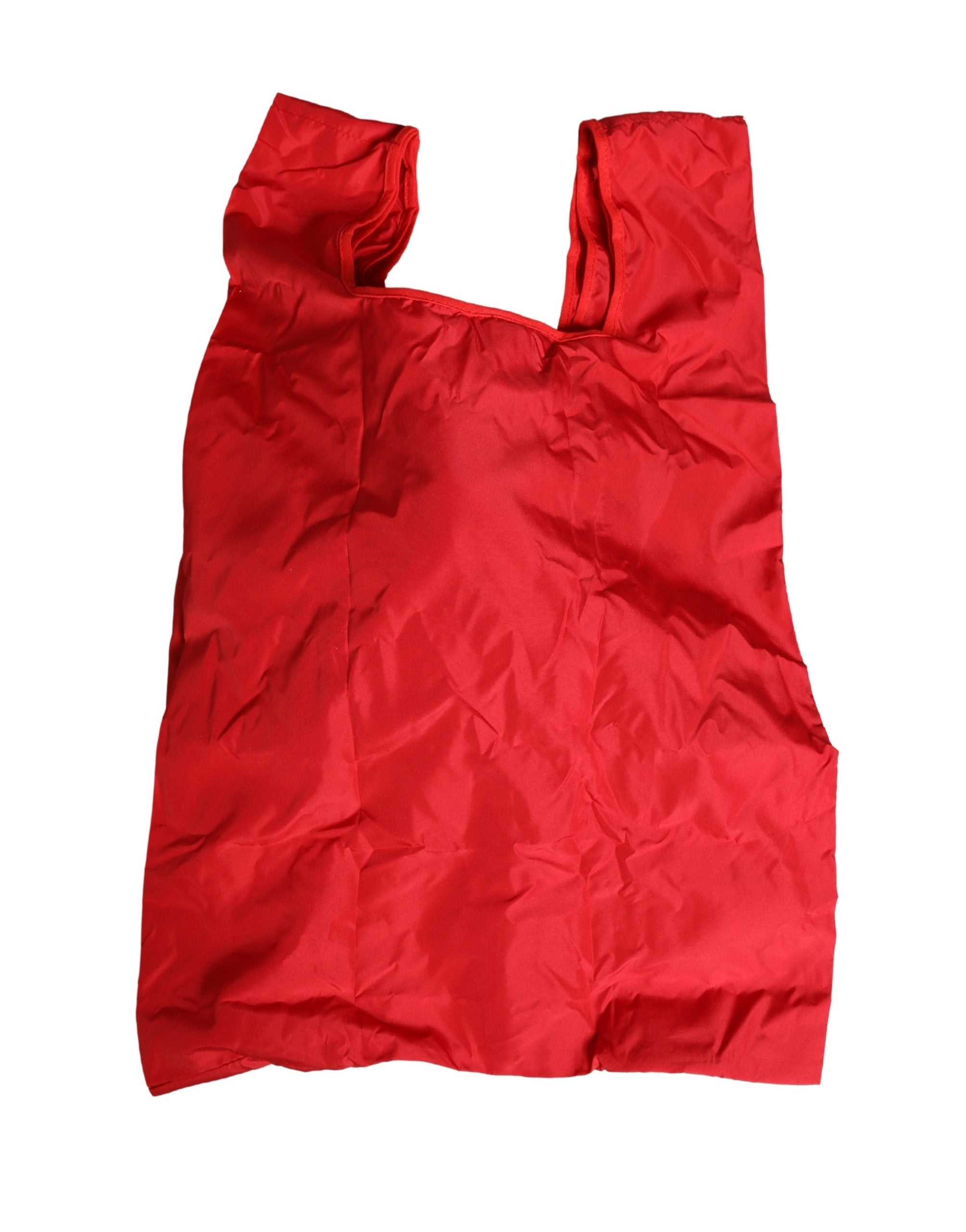 Dolce & Gabbana Men Red Polyester Panda Stuffed Ecobag Tote Bag