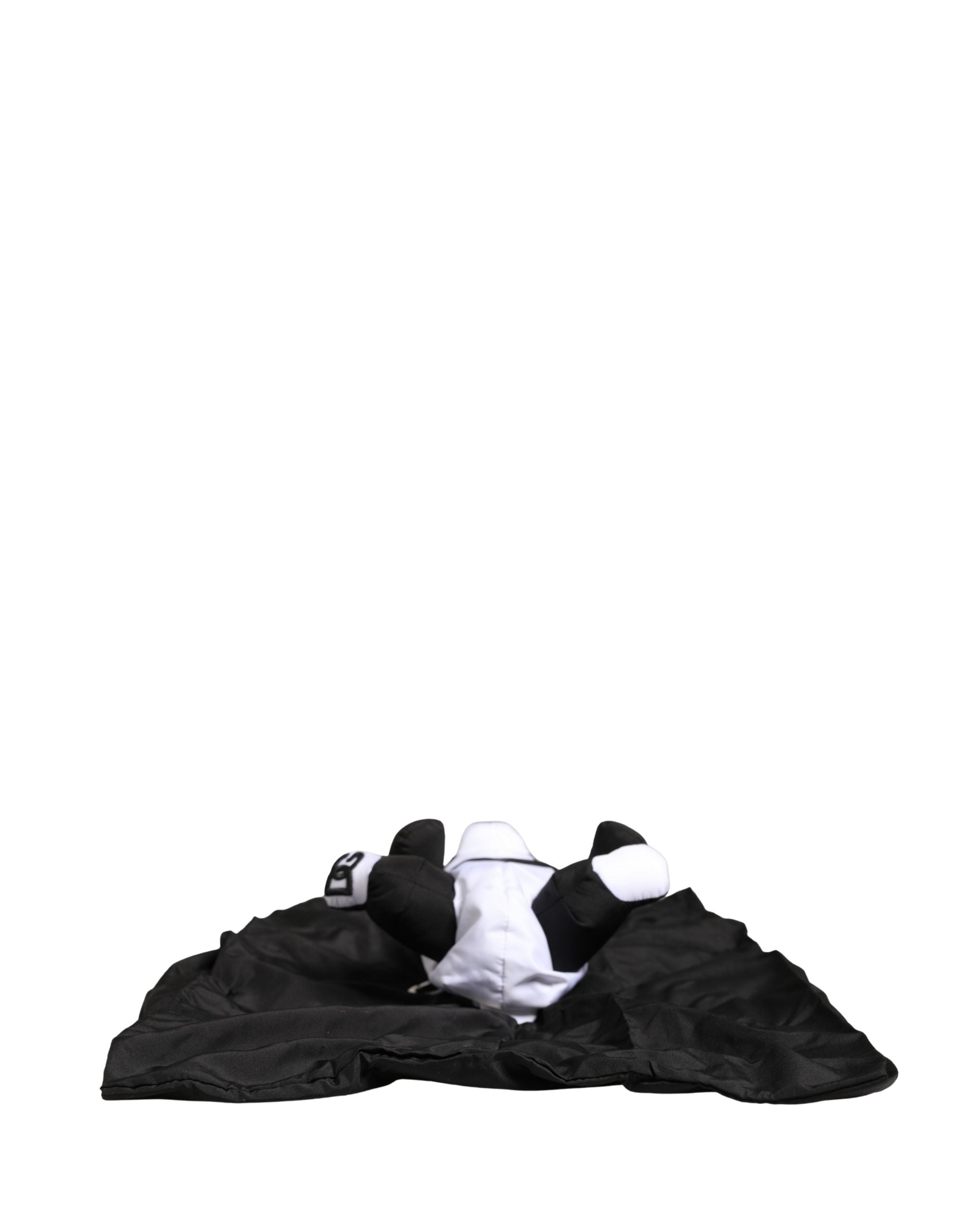 Dolce & Gabbana Heren Zwart Polyester Panda Gevuld Ecobag Tas