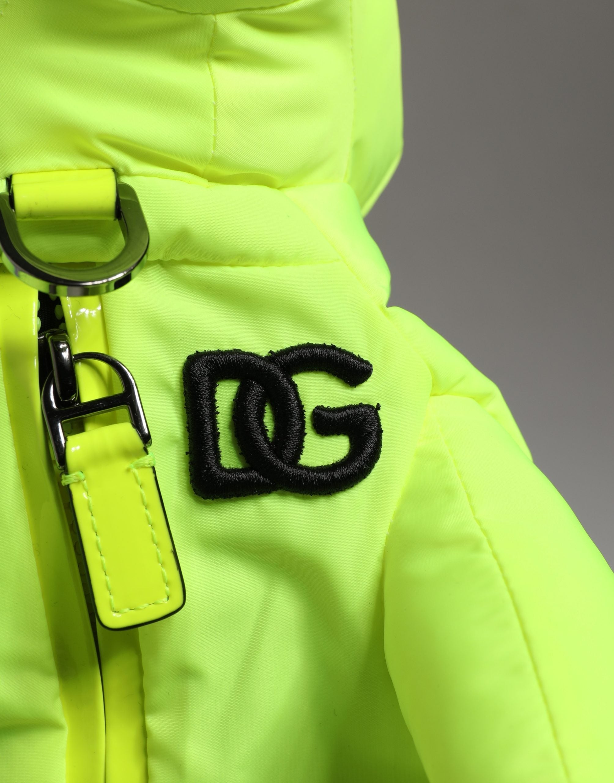 Dolce & Gabbana Green Polyester Animal Silhouette Waist Belt Bag