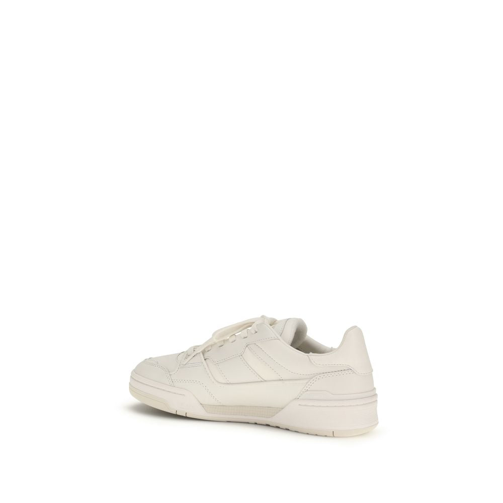 Axel Arigato Gray Calf Leather Bos Taurus Low Top Sneakers