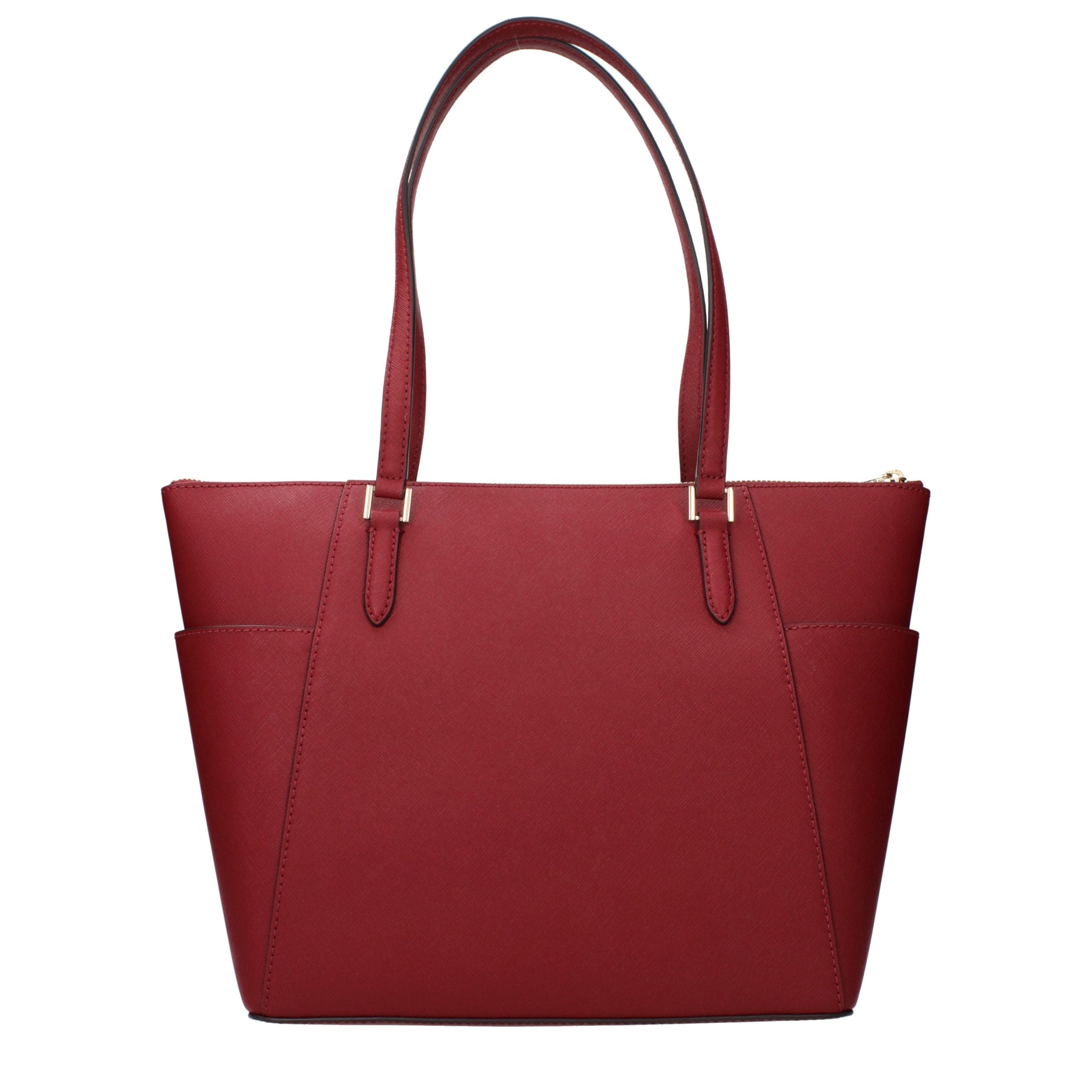 Sac à bandoulière en cuir rouge Michael Kors