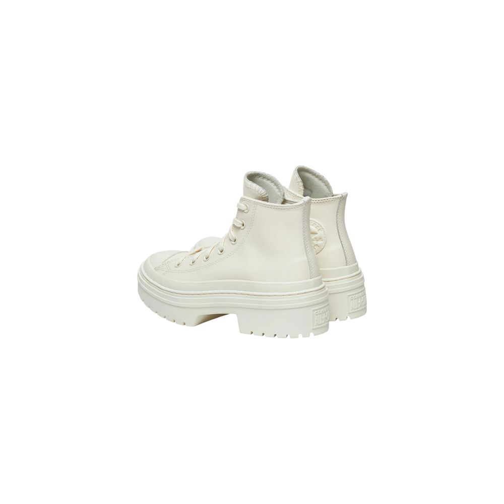 Witte Converse Pumps met Hoge Hak en Gerecycleerd Leer