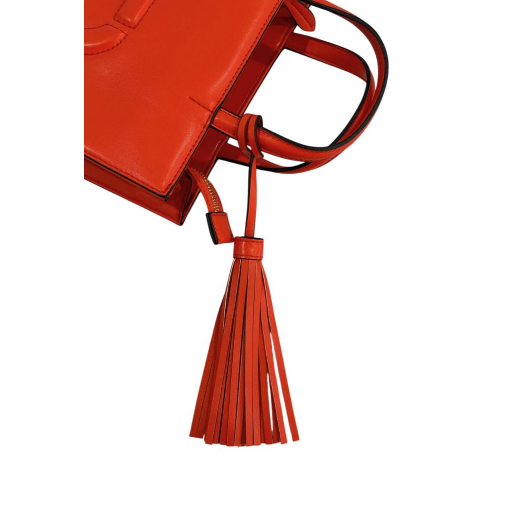 Twinset Orange Faux Leather Women's Handbag