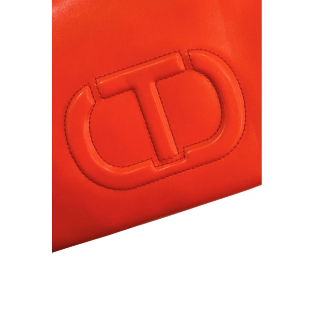 Twinset Orange Faux Leather Women's Handbag