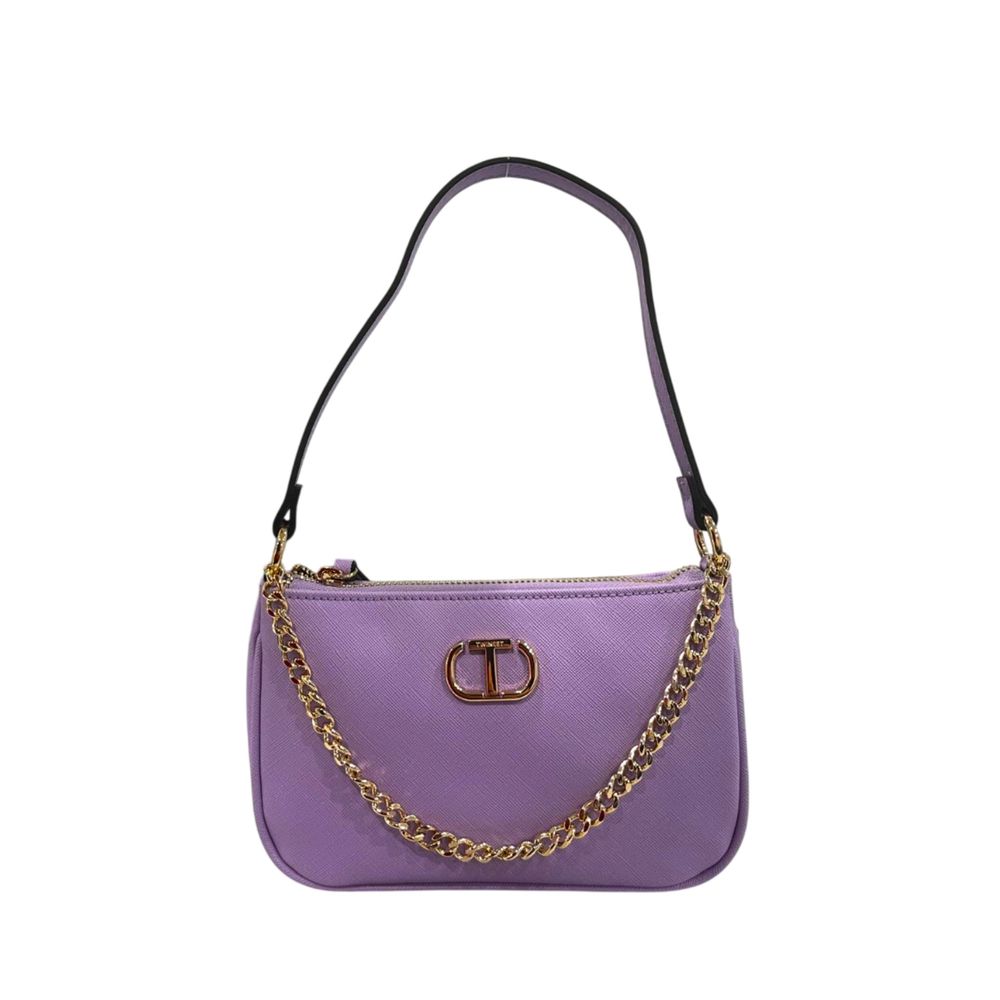 Twinset Paarse PU Schoudertas voor Dames