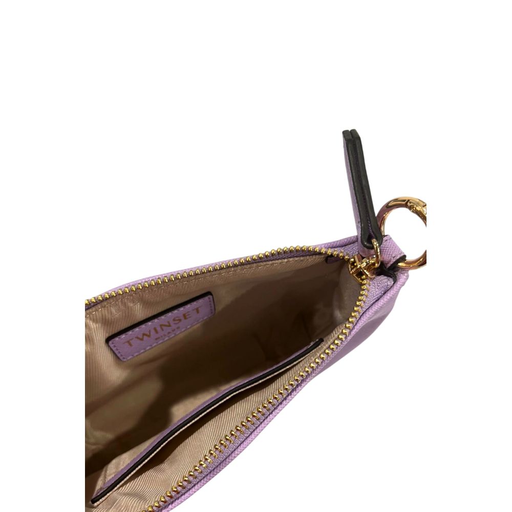 Twinset Paarse PU Schoudertas voor Dames