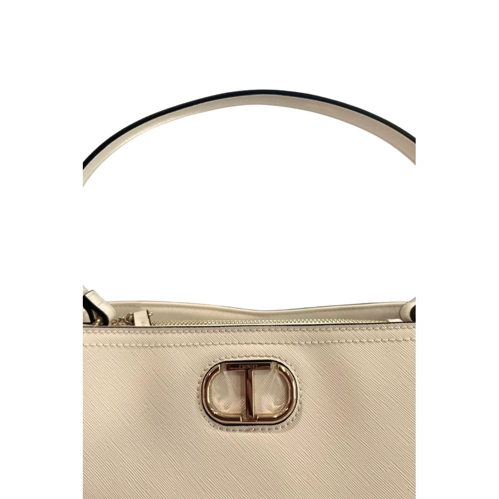 Twinset White PU Women's Handbag
