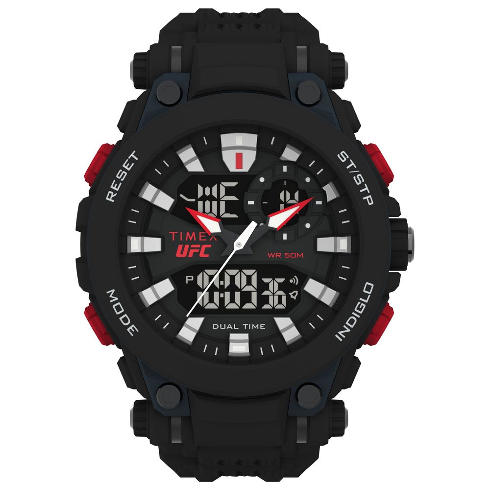 Timex Digitale Horloge met Zwarte Rubberen Band