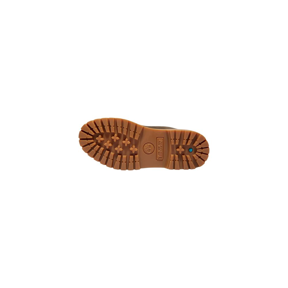 Bottes Timberland marron en cuir recyclé à lacets