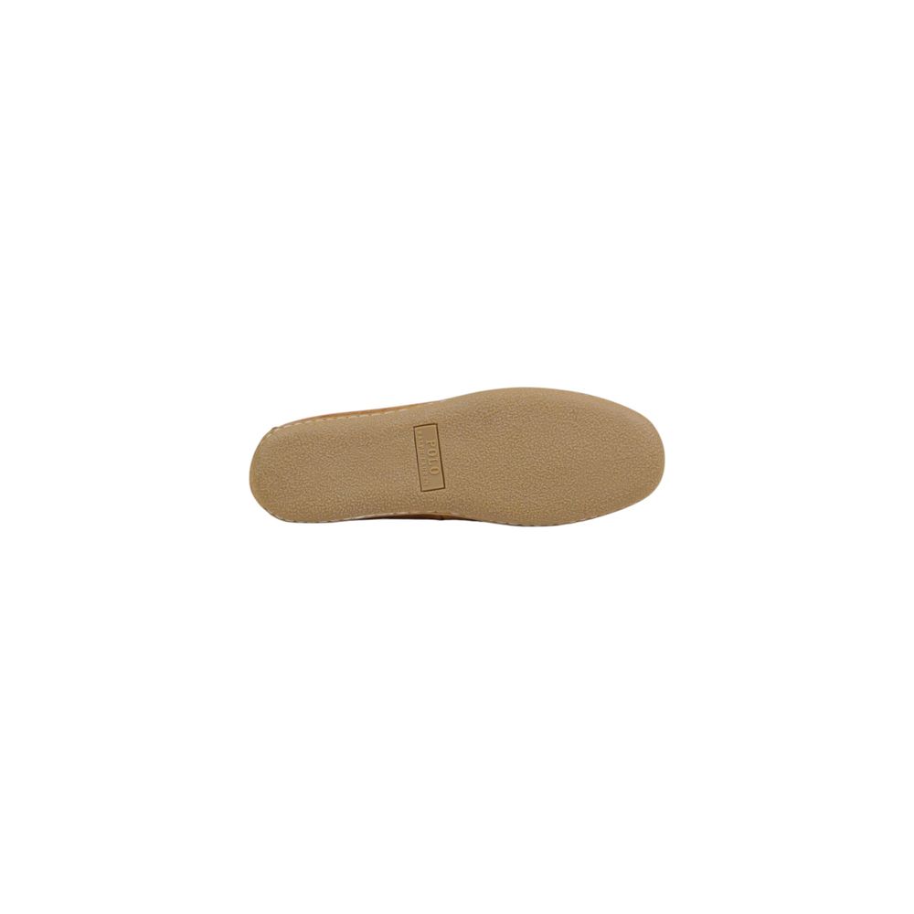 Ralph Lauren Bruine Suède Leren Pantoffels
