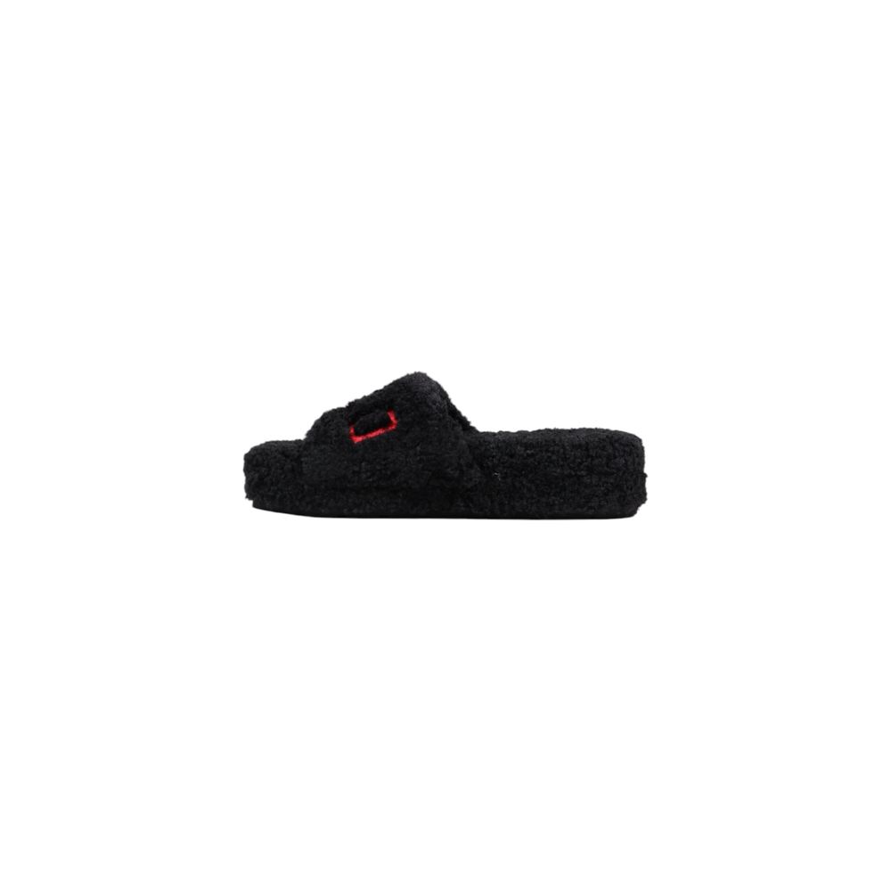 Ralph Lauren Zwarte Stoffen Pantoffels