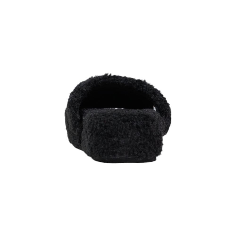 Ralph Lauren Zwarte Stoffen Pantoffels