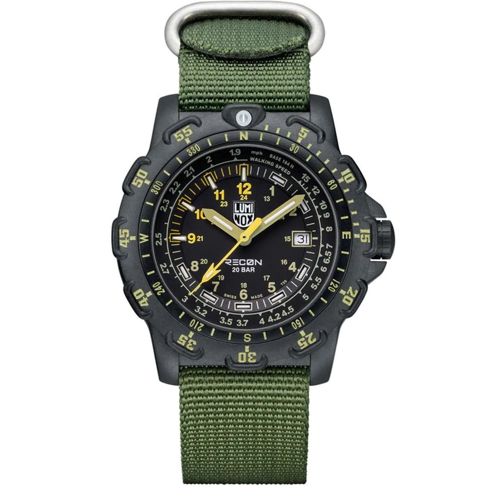 Luminox tweekleurig nylon sportief horloge