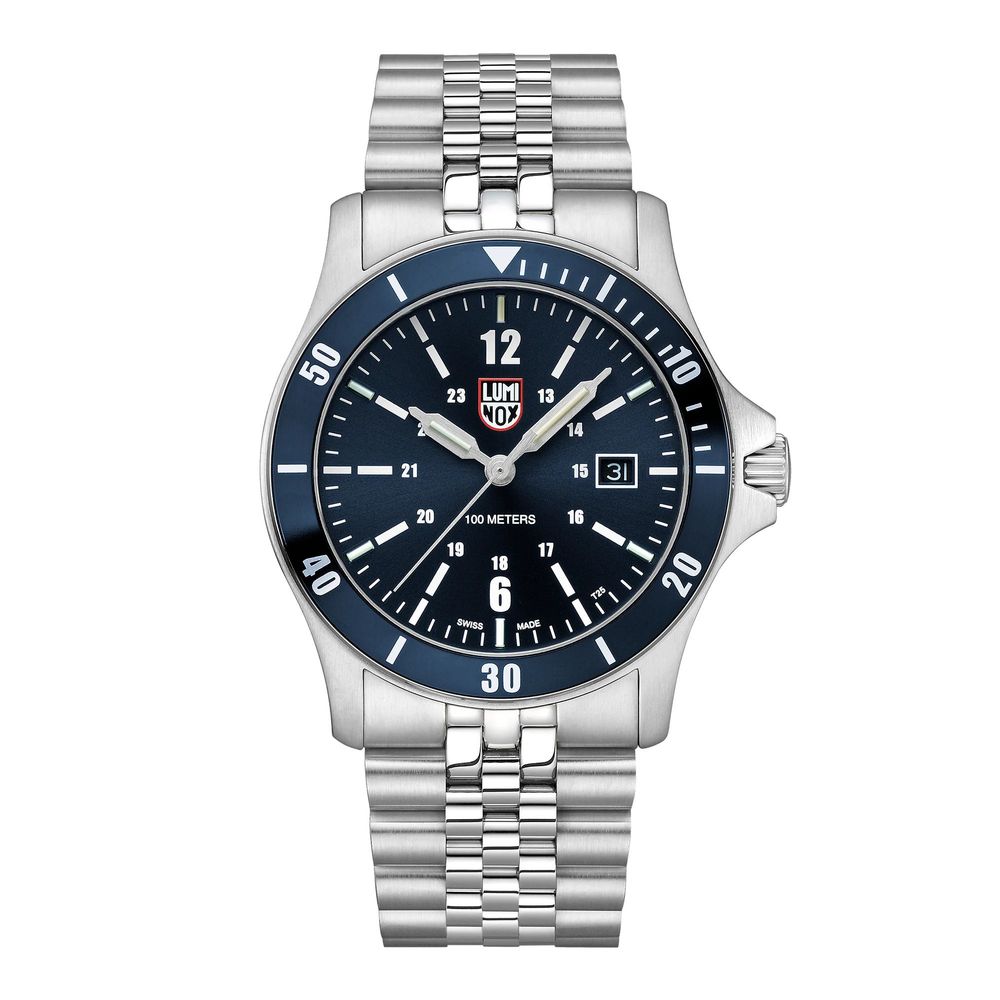 Luminox grijs roestvrijstalen sporthorloge