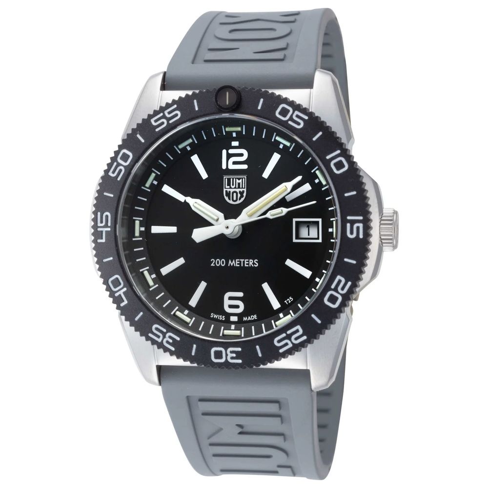 Luminox Grijs Rubberen Sport Horloge