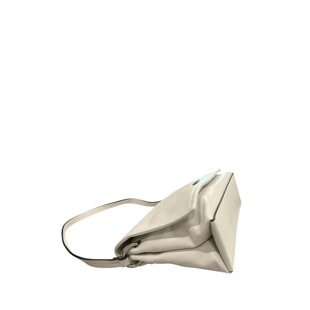 Twinset White PU Women's Shoulder Bag