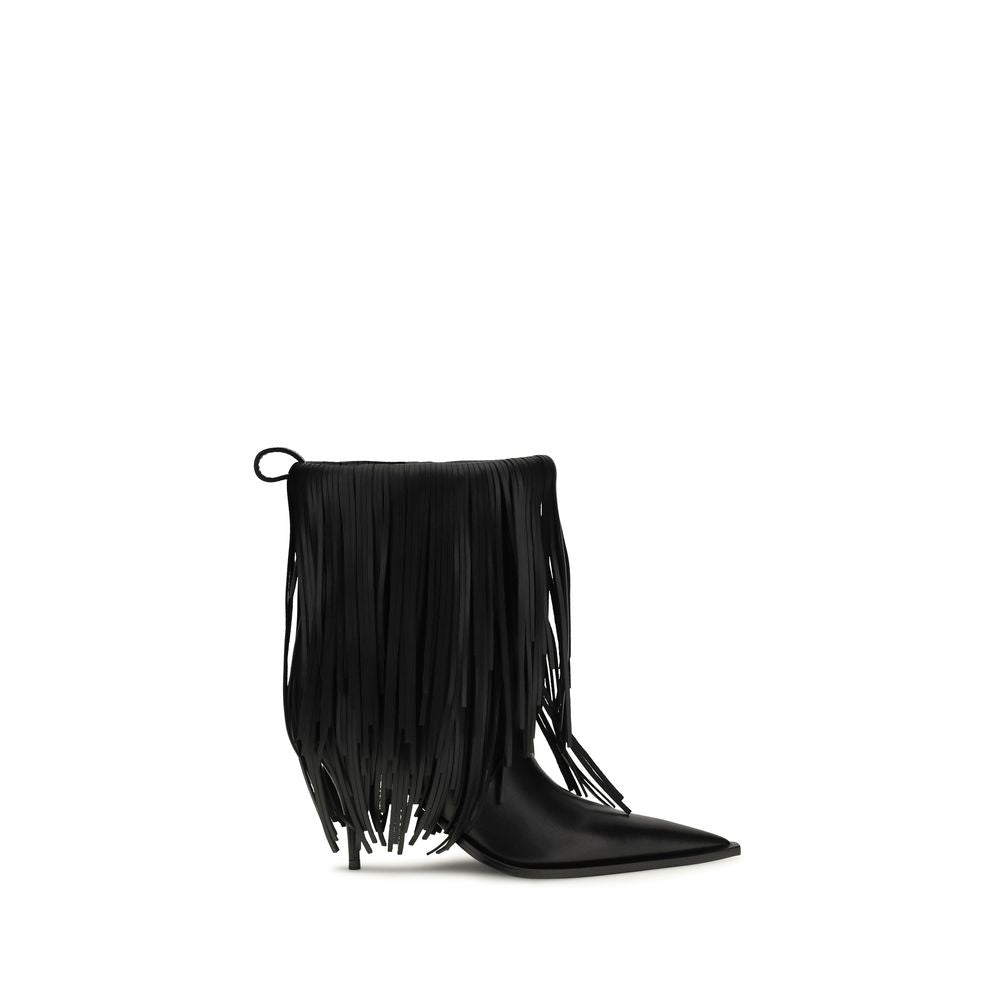 Balenciaga Zwarte Kalfsleren Bos Taurus Enkellaarzen