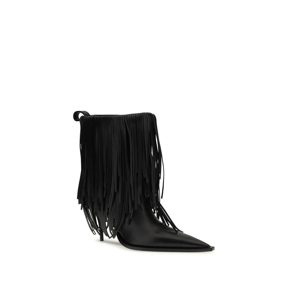 Balenciaga Zwarte Kalfsleren Bos Taurus Enkellaarzen