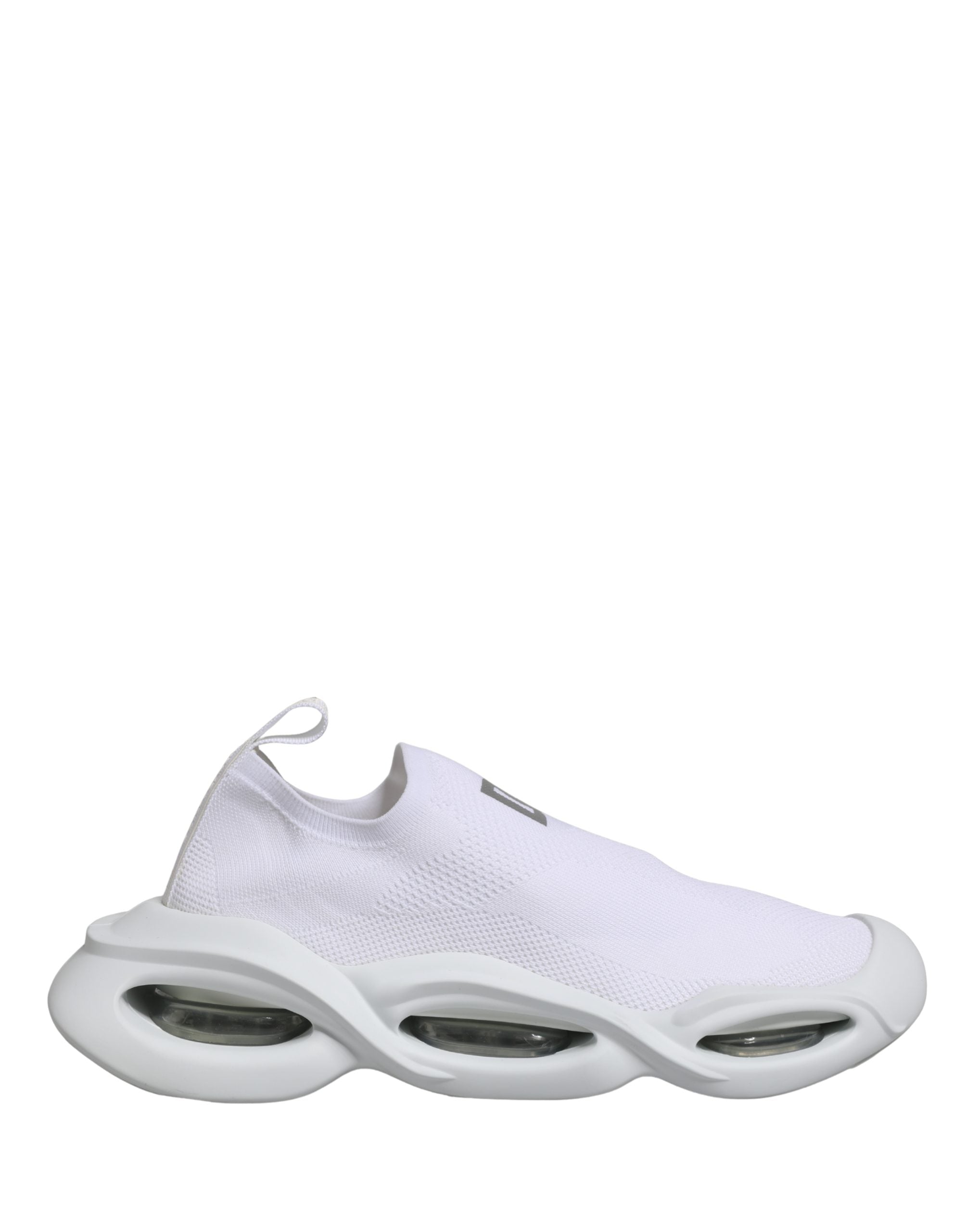 Dolce & Gabbana Witte Slip-On Wave Lage Sneakers Schoenen