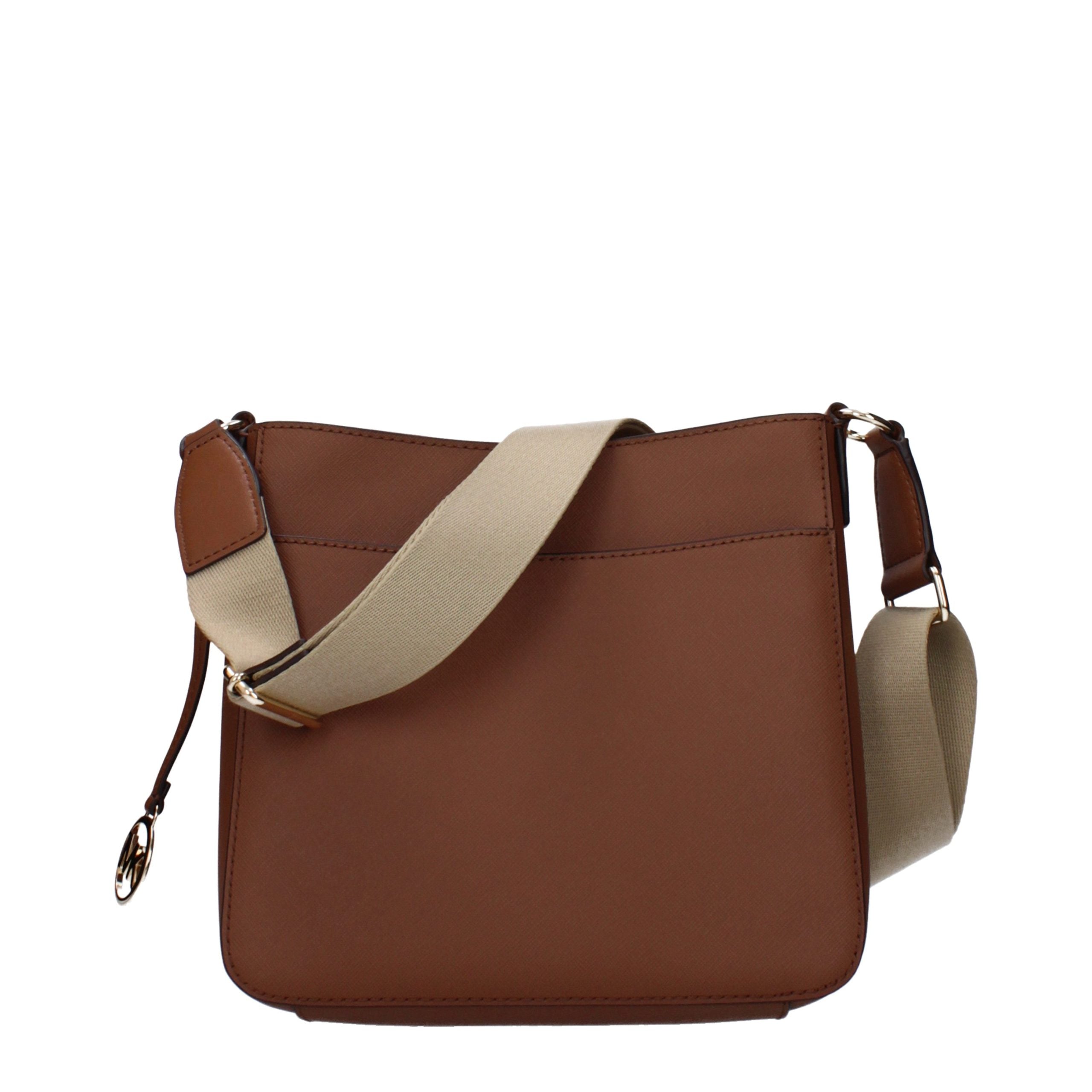 Sac à bandoulière en cuir marron Michael Kors
