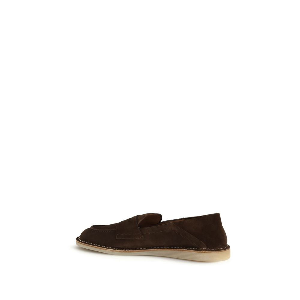 Dolce & Gabbana Bruine Kalfsleren Bos Taurus Slip-On Loafers