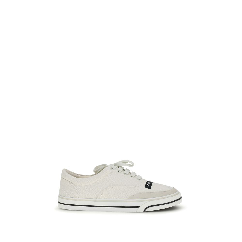 Dolce & Gabbana Lage sneakers van wit linnen