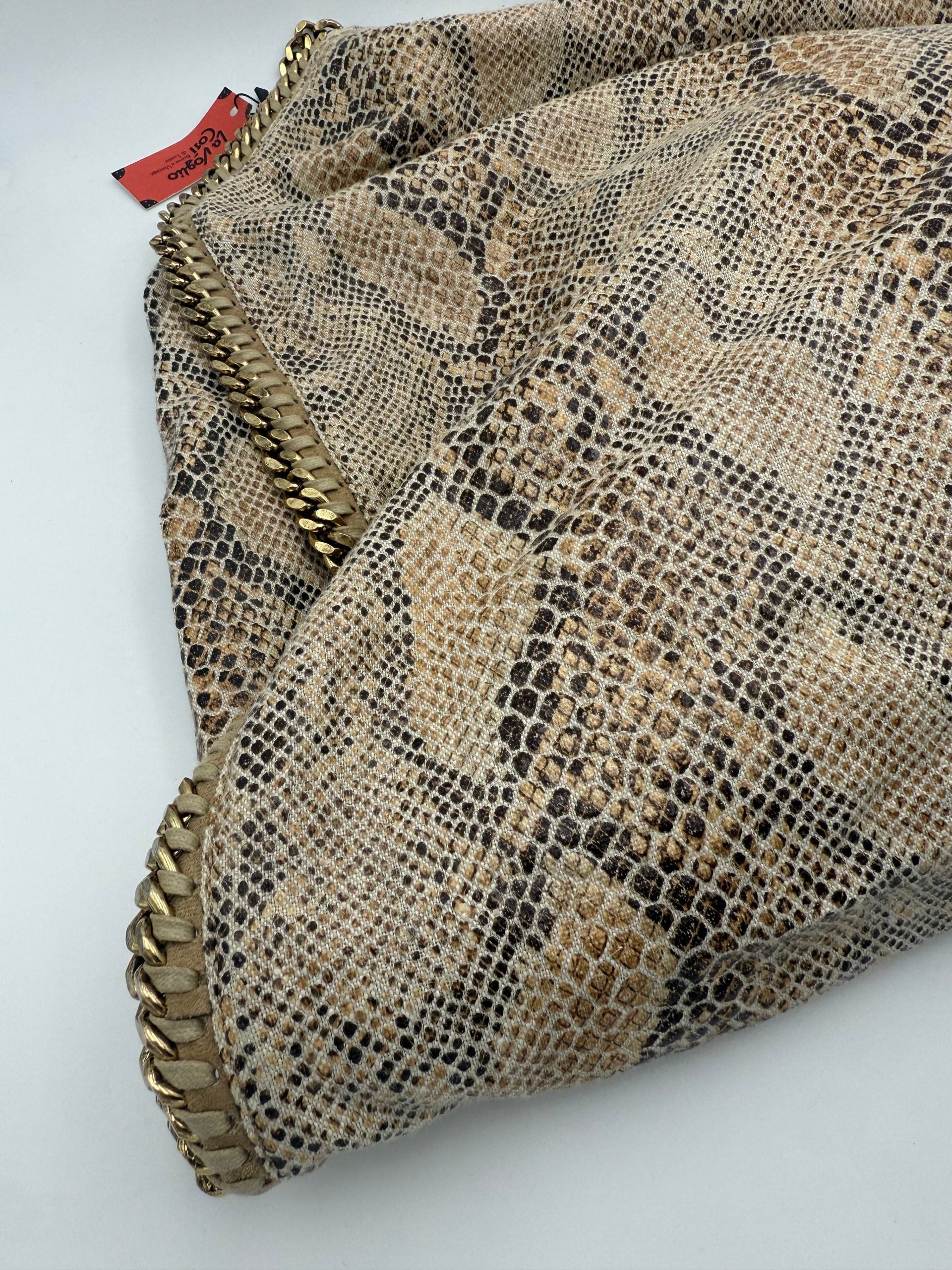 Stella McCartney STELLA MCCARTNEY Falabella Large Vegan Reptile Skin Handbag