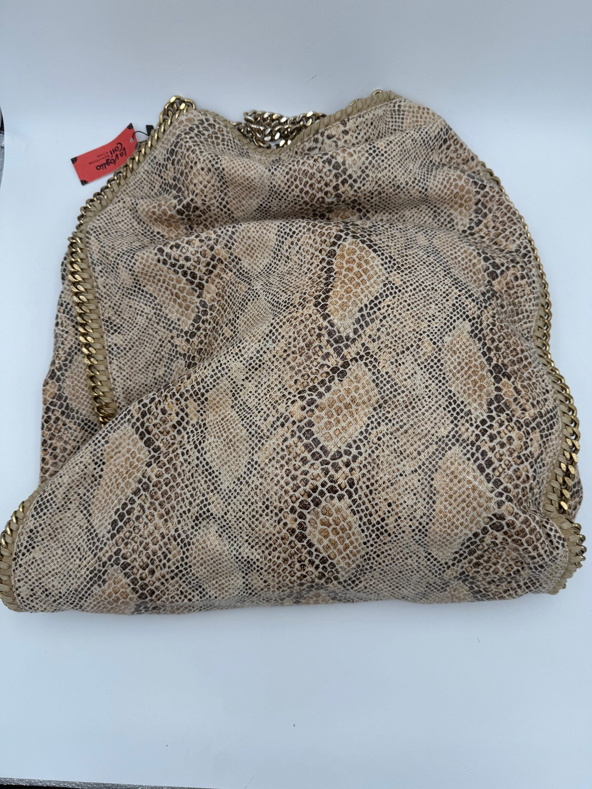 Stella McCartney STELLA MCCARTNEY Falabella Large Vegan Reptile Skin Handbag