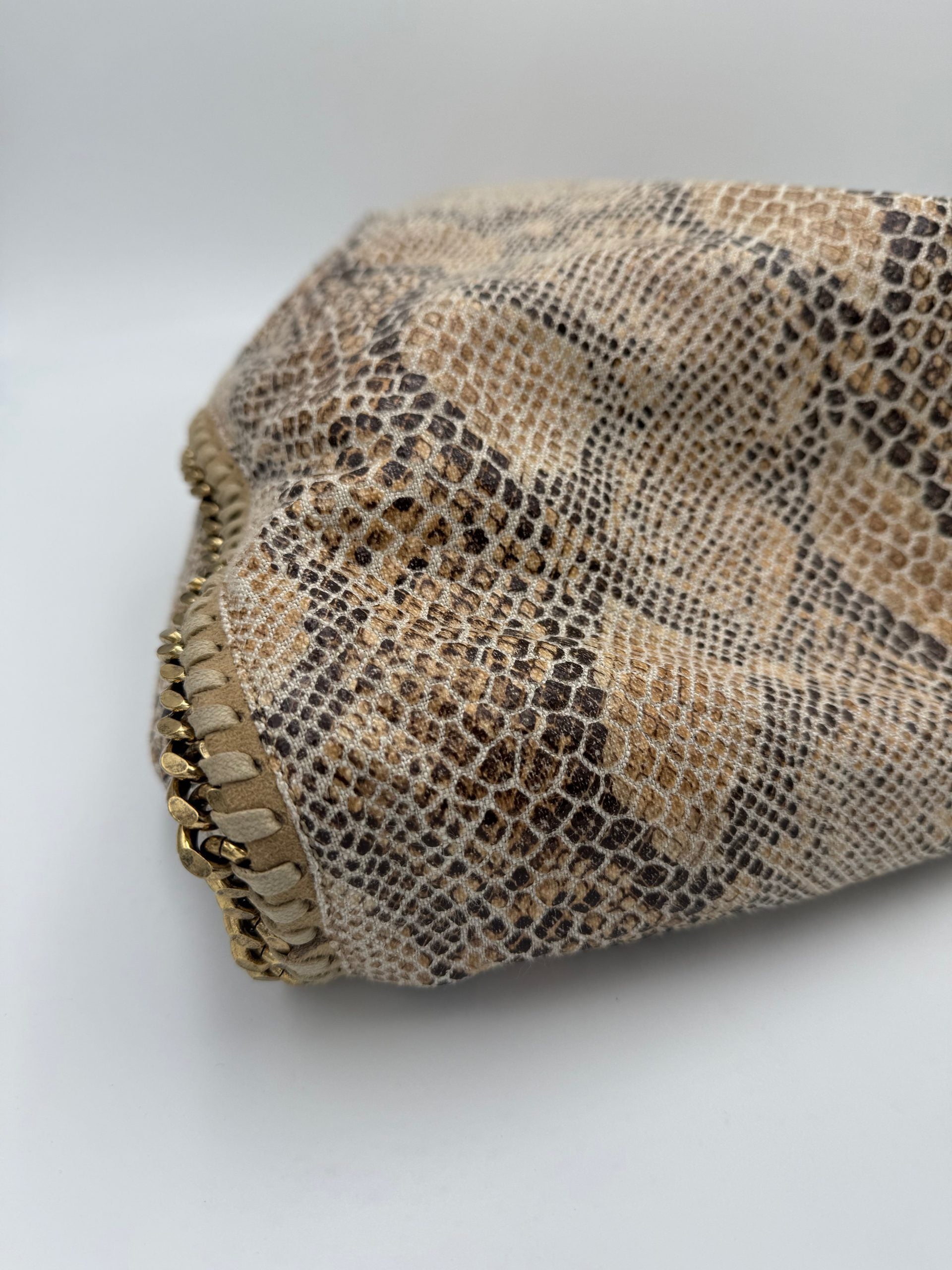 Stella McCartney STELLA MCCARTNEY Falabella Large Vegan Reptile Skin Handbag