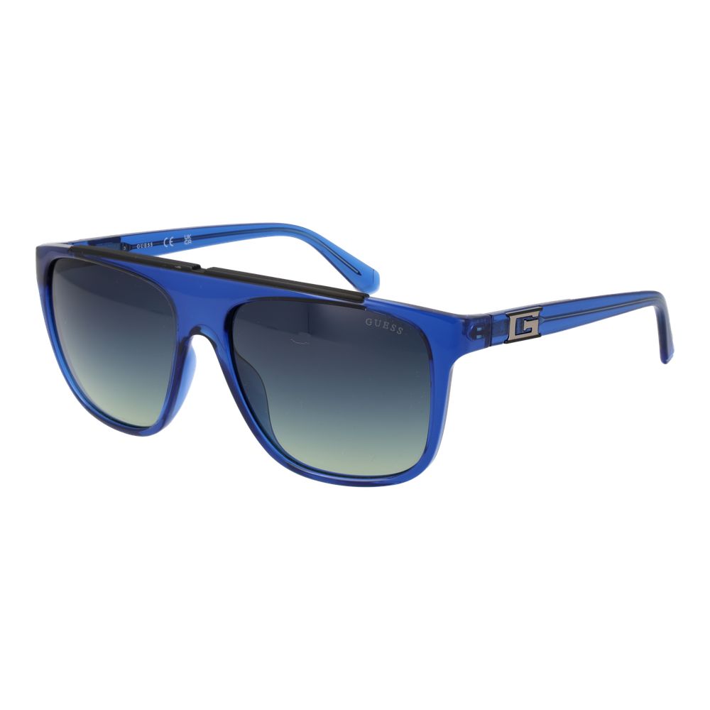 Guess blauwe roestvrijstalen zonnebril