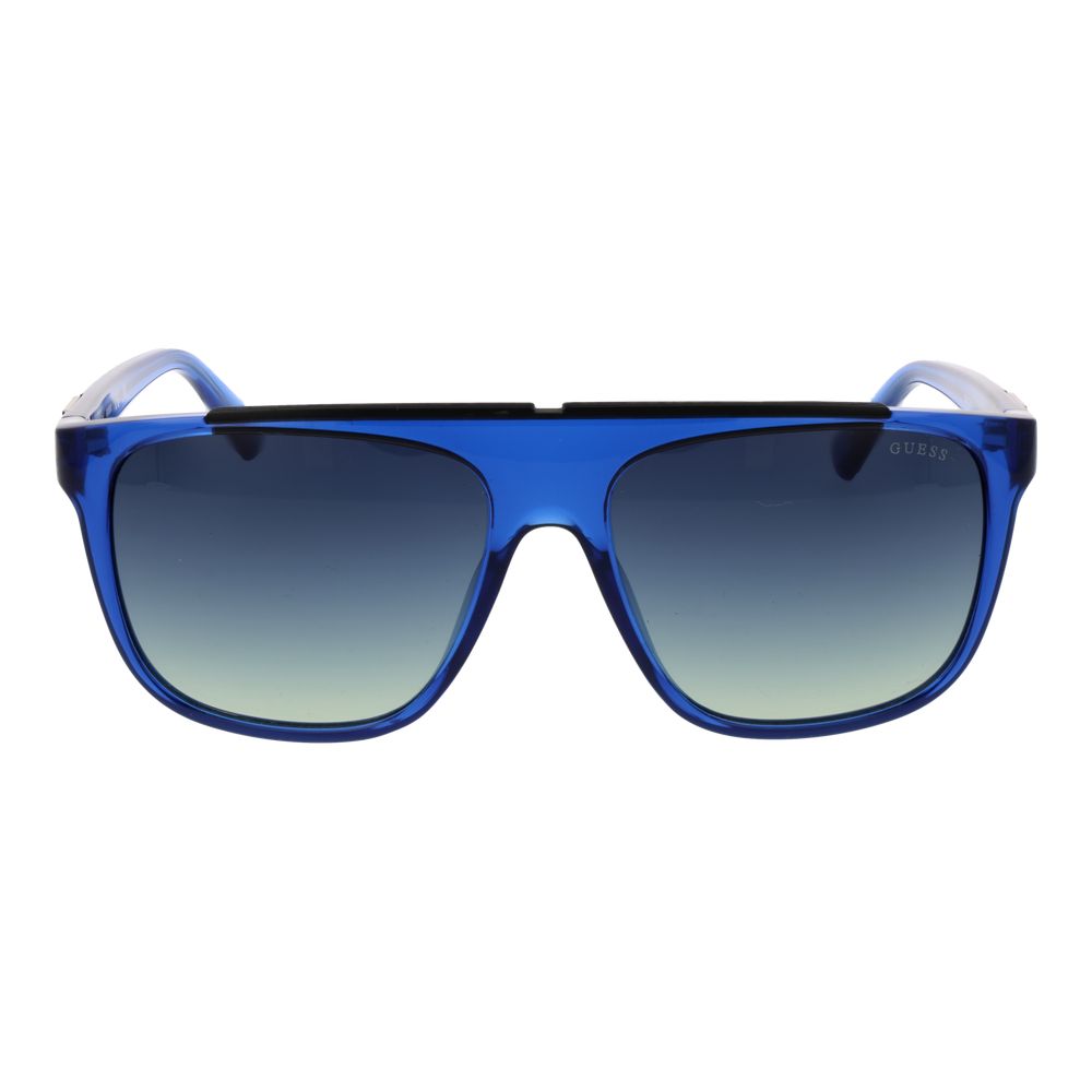 Guess blauwe roestvrijstalen zonnebril