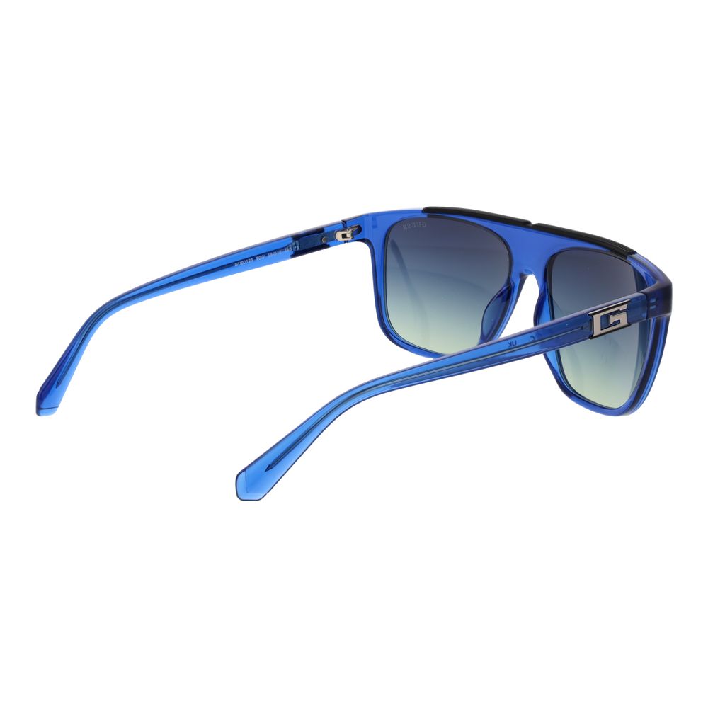 Guess blauwe roestvrijstalen zonnebril