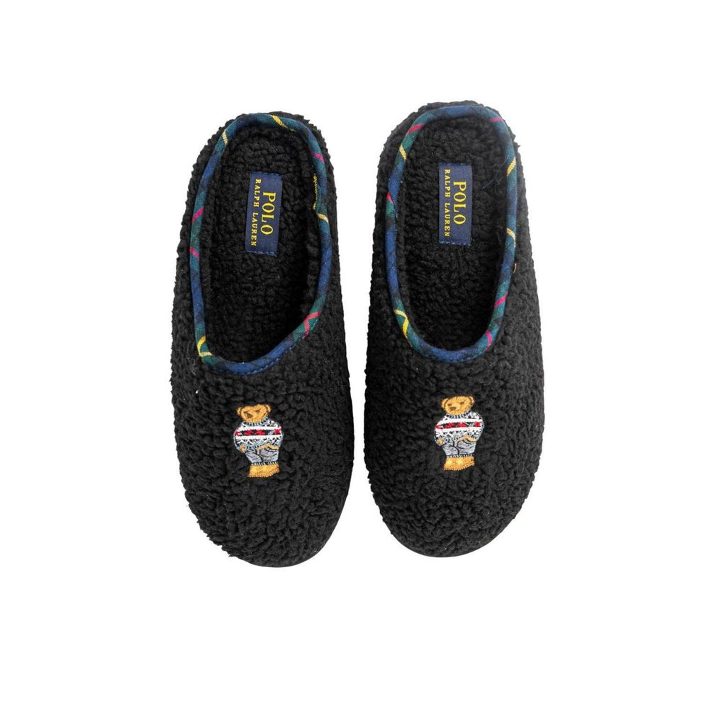 Ralph Lauren Zwarte Katoenen Pantoffels