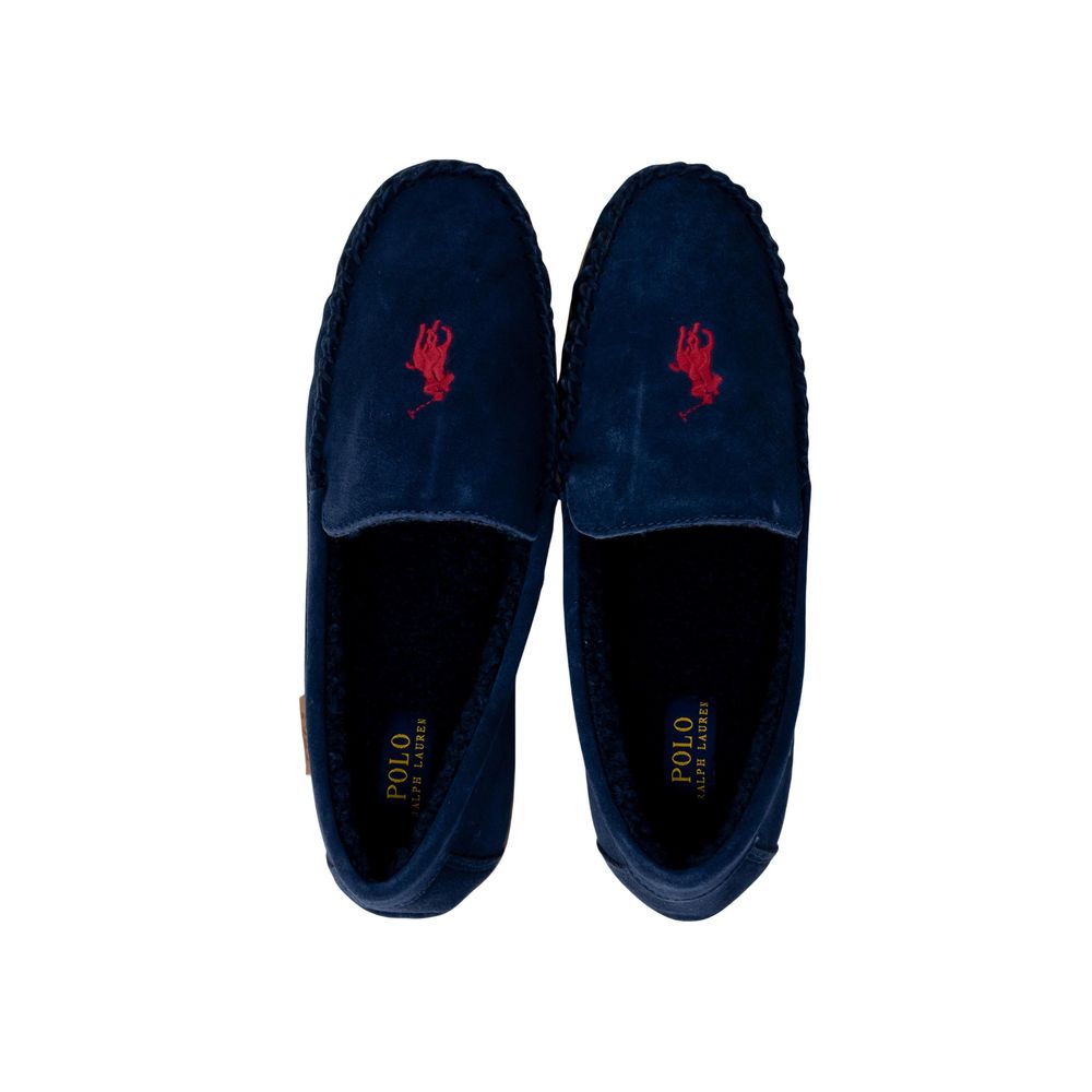 Ralph Lauren Blauwe Pantoffels van imitatiebont