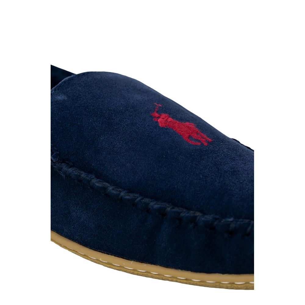 Ralph Lauren Blauwe Pantoffels van imitatiebont