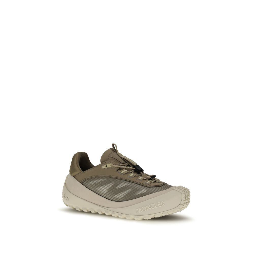 Moncler Grey Polyester Athletic Sneakers