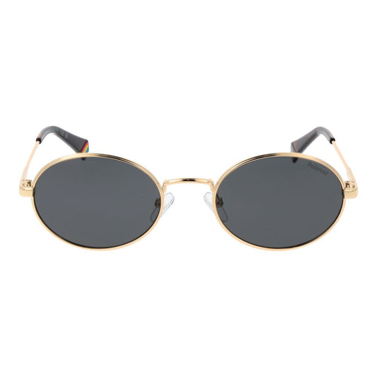 Polaroid Gold Metal Sunglasses