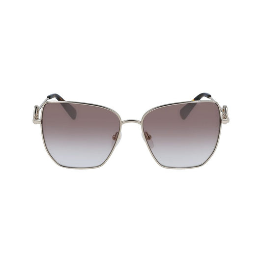 Longchamp Gold Metal Sunglasses