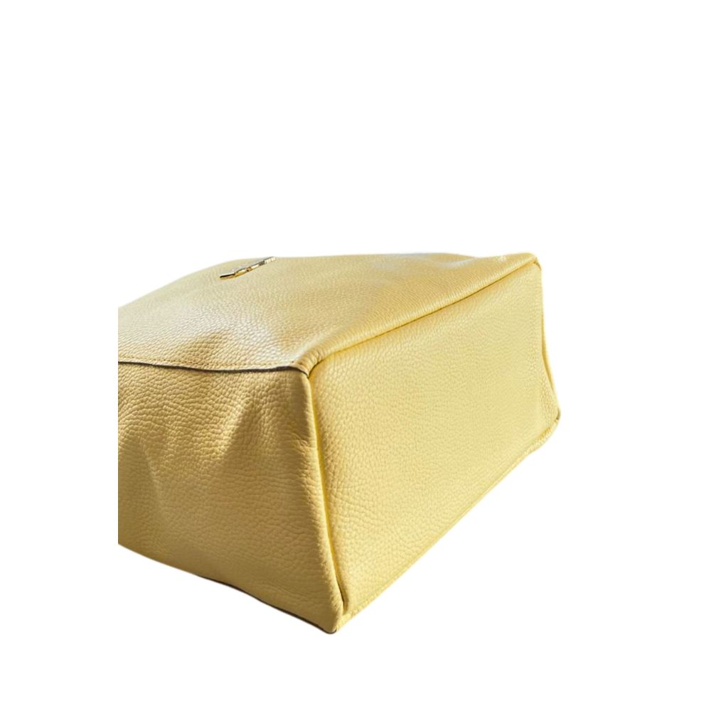 Baldinini Trend Gele Leren Dames Schoudertas
