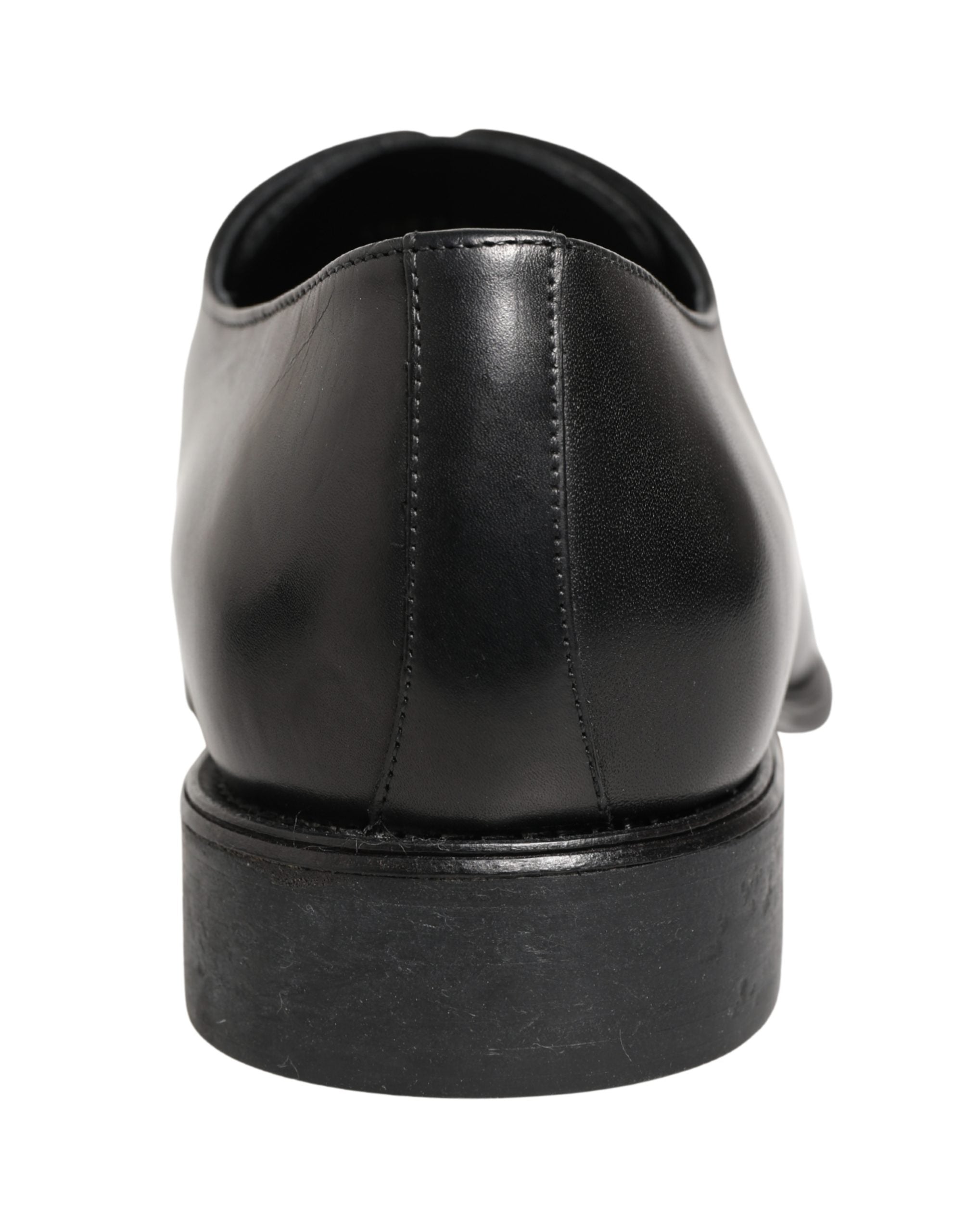 Dolce & Gabbana Zwarte Derby-veterschoenen voor heren van kalfsleer