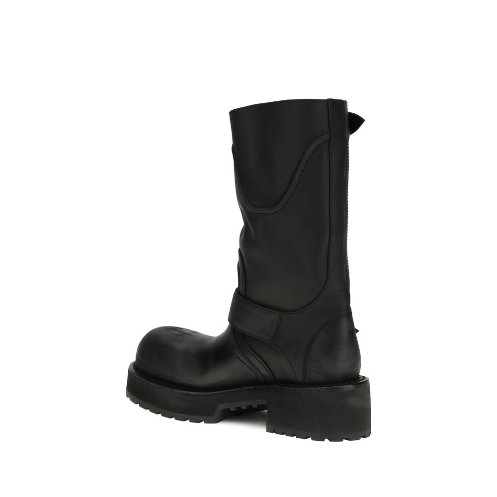 Balenciaga Zwarte Kalfslakleren Bos Taurus Veterschoenen