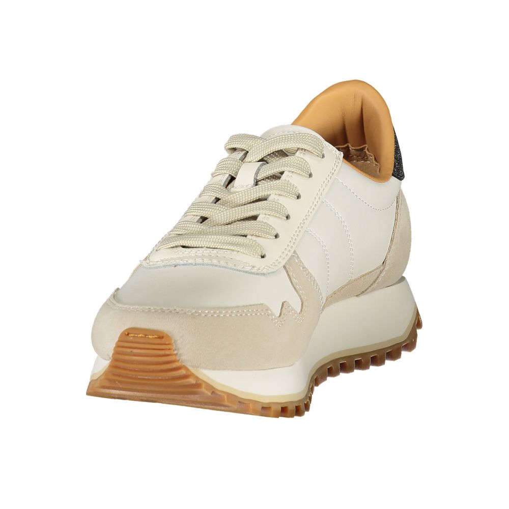 Blauer White Polyurethane Women's Sneaker Ready to Dazzle