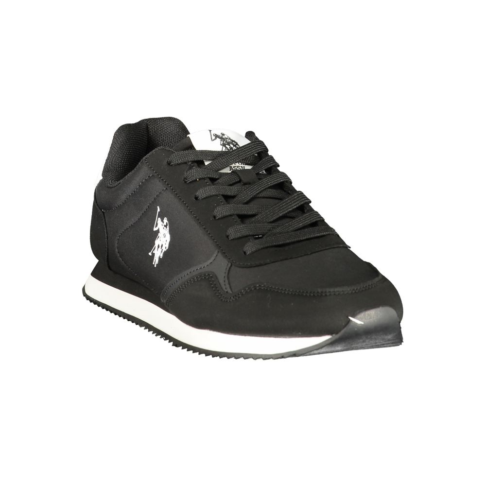 U.S. POLO ASSN. Zwarte Polyurethaan Herensneaker